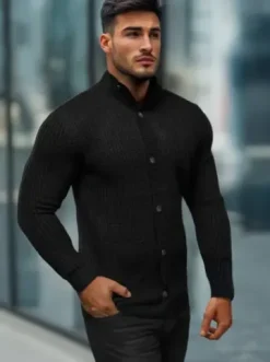 Sweter męski czarny NB/MM6020/4Z^Ozonee Clearance
