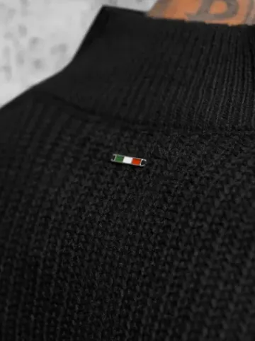 Sweter męski czarny NB/MM6020/4^Ozonee New