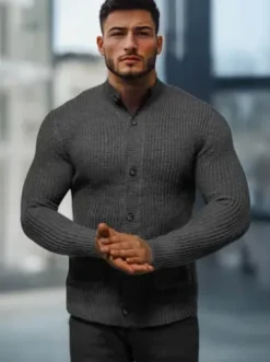 Sweter męski grafitowy NB/MM6020/3Z^Ozonee Best