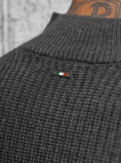 Sweter męski grafitowy NB/MM6020/3^Ozonee Fashion