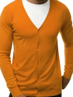 Sweter męski kardigan jasno-camelowy TMK/YY06/9^Ozonee Discount