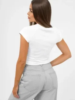 T-shirt damski biały JS/R62744^Ozonee Fashion