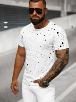 T-shirt męski biały JS/S016/1^Ozonee Outlet