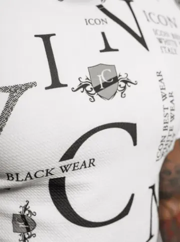 T-shirt męski biały O/L1192^Ozonee Fashion
