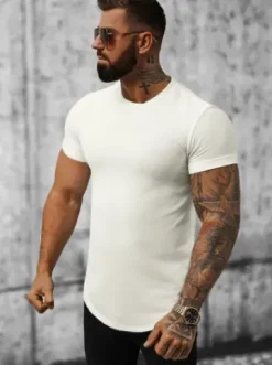 T-Shirt męski biały O/P1131^Ozonee Best