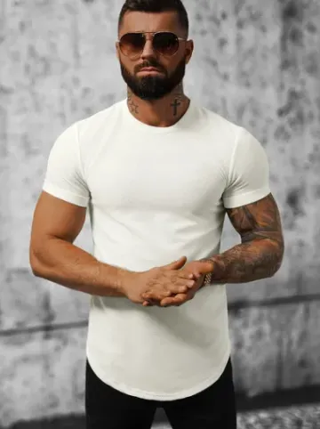 T-Shirt męski biały O/P1131^Ozonee Best