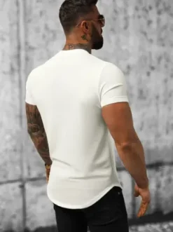 T-Shirt męski biały O/P1131^Ozonee Best