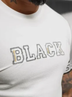 T-shirt męski biały O/T6482^Ozonee Online