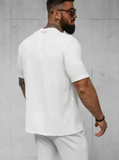 T-shirt męski biały O/Y960T^Ozonee Online