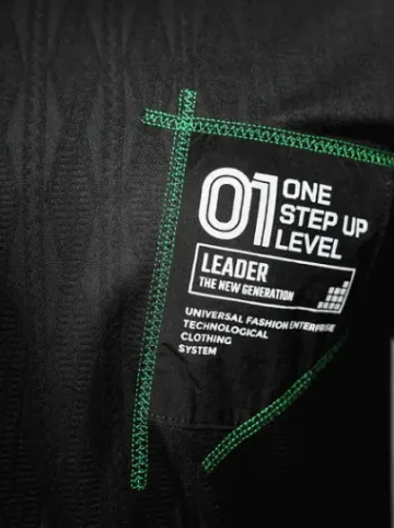 T-shirt męski czarny O/3C333^Ozonee Clearance