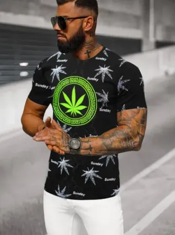 T-shirt męski czarny O/T139/3Z^Ozonee Best