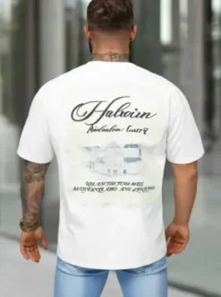 T-shirt męski loose fit biały O/YN2/632^Ozonee Sale