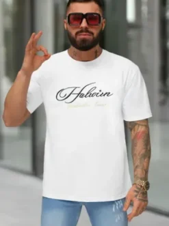 T-shirt męski loose fit biały O/YN2/632^Ozonee Sale