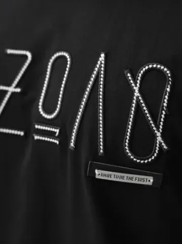 T-shirt męski loose fit czarny O/QQ1185^Ozonee Outlet