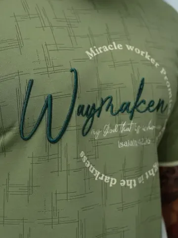 T-shirt męski regular fit khaki O/QQ1535^Ozonee Online
