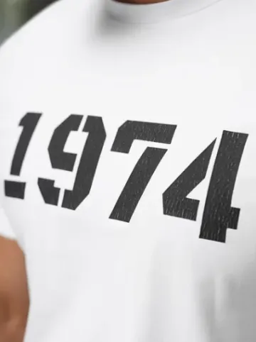 T-shirt męski slim fit biały NB/MT3130^Ozonee New