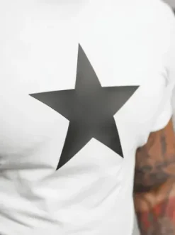 T-shirt męski slim fit biały NB/MT3067^Ozonee Clearance
