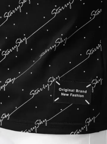 T-shirt męski slim fit czarny O/QQ1323^Ozonee New