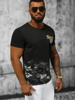 T-Shirt męski szary JS/S985/2Z^Ozonee Discount