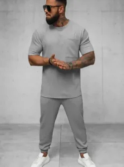 T-shirt męski szary O/Y960T^Ozonee Online
